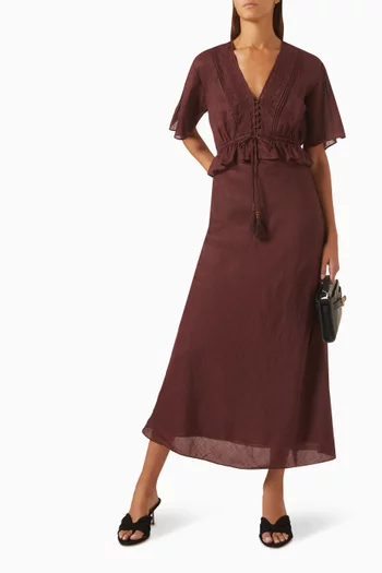 Dominick Dress in Ramie