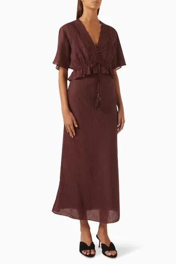 Dominick Dress in Ramie