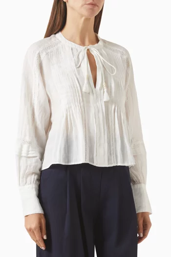 Sawyer Self-Tie Top in Ramie