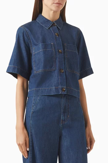 Spruce Button-down Shirt in Cotton