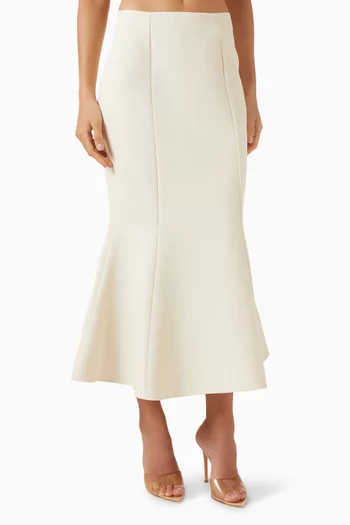 Flared Midi Skirt