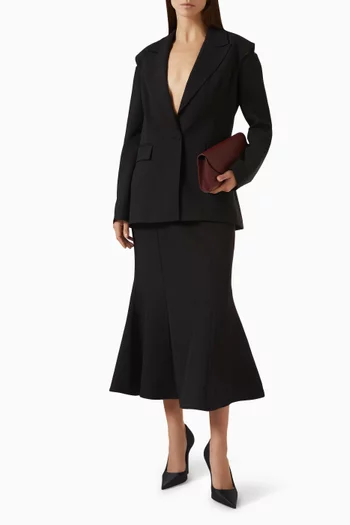 Flared Midi Skirt