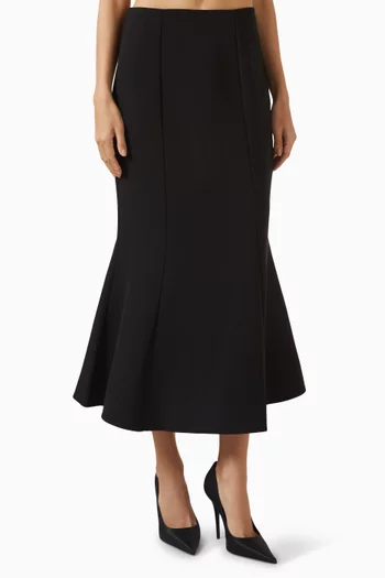 Flared Midi Skirt