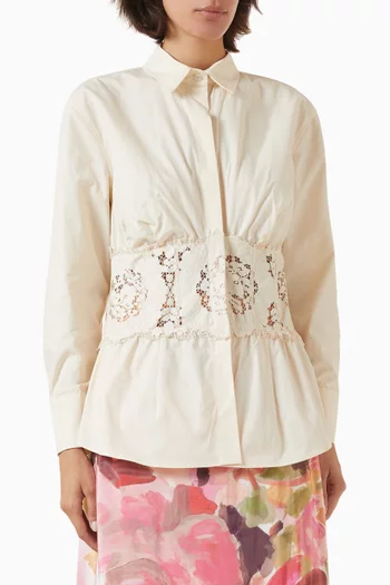Lace Panel Shirt