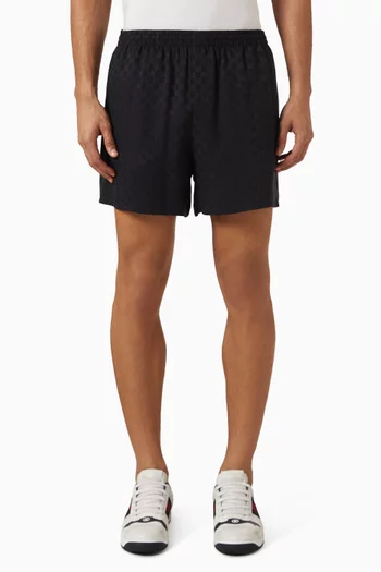 GG Shorts in Silk-jacquard