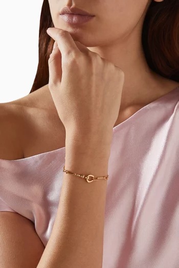 Hardware Chain Bracelet in 18kt Gold-plated Brass