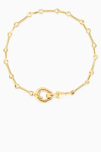 Hardware Chain Bracelet in 18kt Gold-plated Brass
