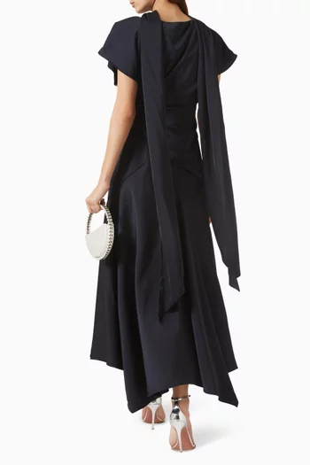 Scarf Handkerchief Dress in Crepe & Chiffon