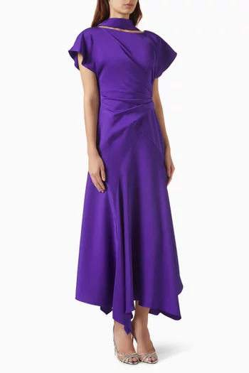 Scarf Handkerchief Dress in Crepe & Chiffon