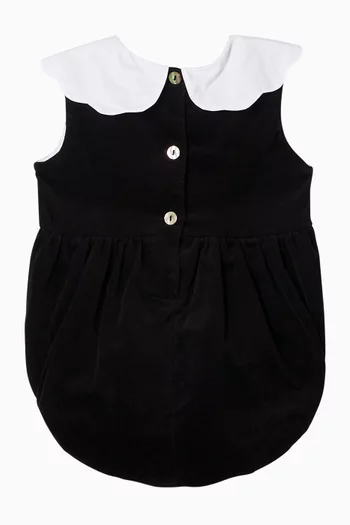 Sleeveless Romper in Velvet