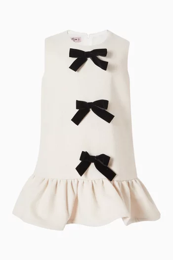 Bow Dress in Tweed