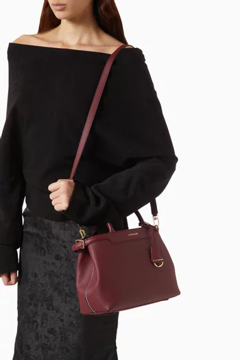 The Medium Palais Top Handle Bag in Leather