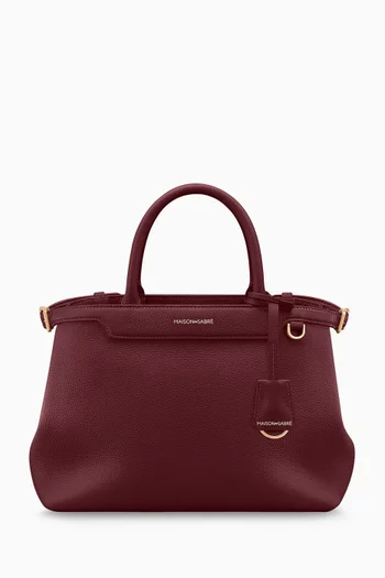 The Medium Palais Top Handle Bag in Leather
