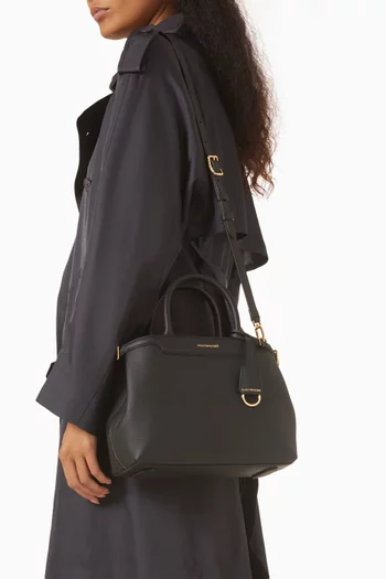 The Medium Palais Top Handle Bag in Leather