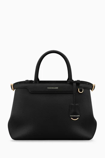 The Medium Palais Top Handle Bag in Leather