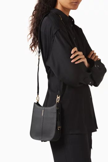 Mini Saddle Crossbody Bag in Leather