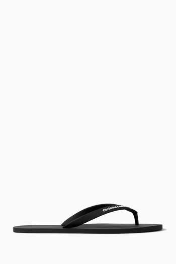 The Christian Louboutin Summer Slippers in Rubber