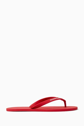 The Christian Louboutin Summer Slippers in Rubber