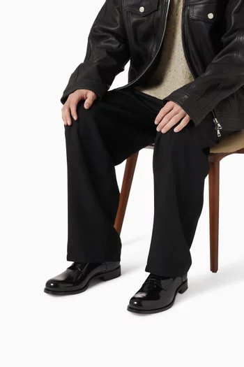 Moustachou Derby Shoes in Leather
