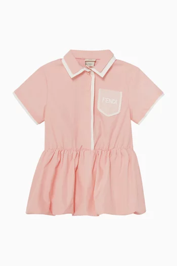 Logo Shirt Dress in Cotton