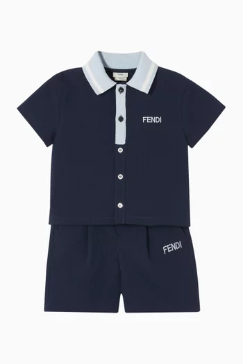 Logo Polo T-shirt in Cotton