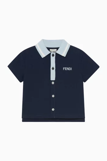 Logo Polo T-shirt in Cotton