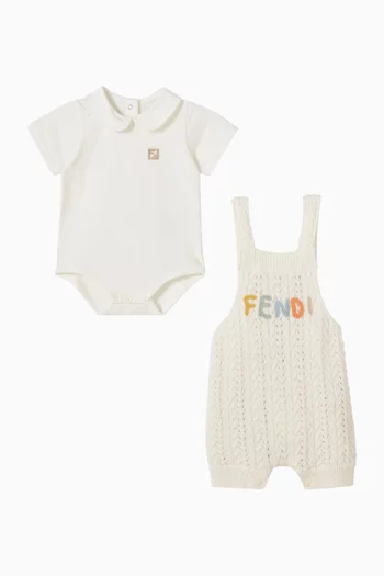 Baby Crochet Romper Set in Cotton