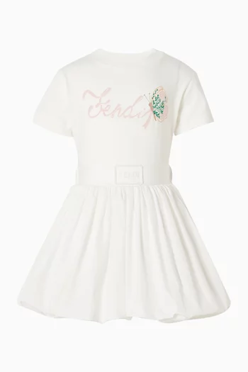 Butterfly-print T-shirt in Cotton