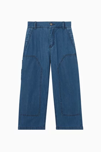 Wide-leg Pants in Denim
