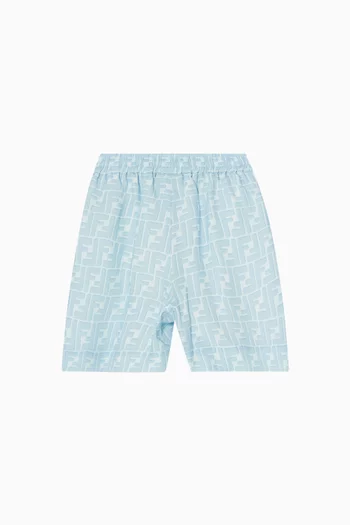 All-over Logo-print Shorts in Cotton