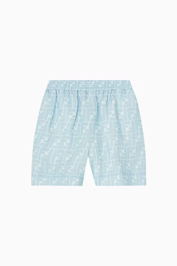 All-over Logo-print Shorts in Cotton