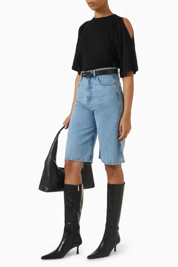 Open Shoulder T-shirt in Modal