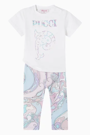 Printed T-shirt in Cotton