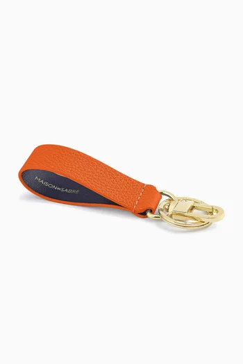 Upcycled Keychain in Leather