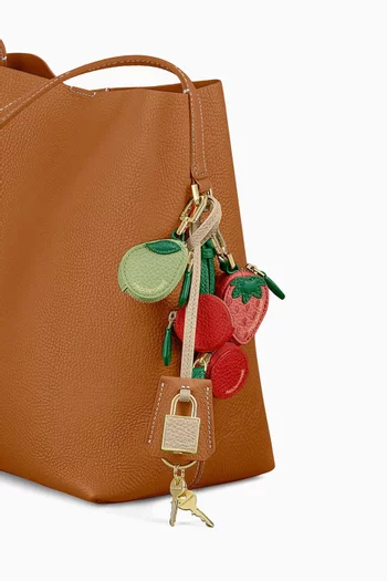 SABRÉMOJI™ Padlock Charm in Leather