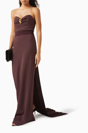 x Pronovias Maurena Strapless Gown