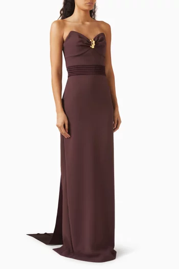 x Pronovias Maurena Strapless Gown