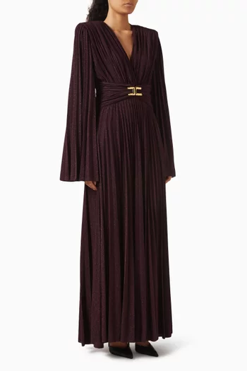 x Pronovias Danilea Pleated Maxi Dress