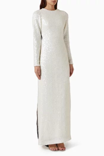 Open-back Train Dress