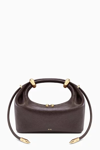 Ellie Metal Ring Top-handle Bag in Vegan Leather