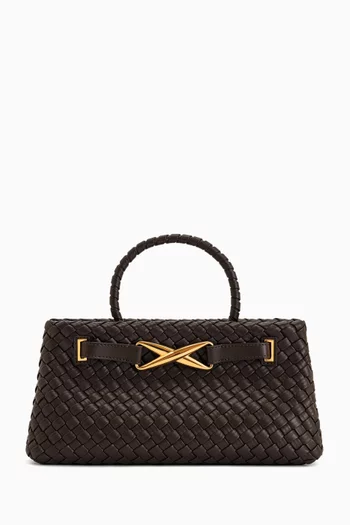 Elora Tote Bag in Woven Vegan Leather