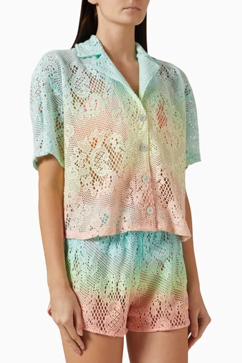 Ocean Drift Octavia Shirt in Crochet