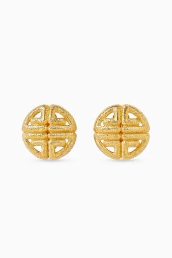 1980s Logo Clip-on Earrings