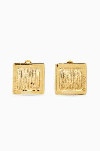 1980s Logo Clip-on Earrings