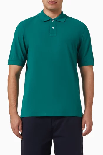 Polo Shirt in Piqué Cotton