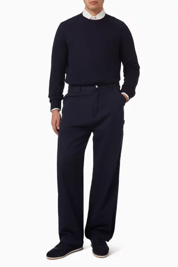 Crew Neck Sweater in Merino Wool