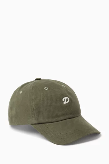 Chainstitch 'D' Baseball Cap in Cotton Twill
