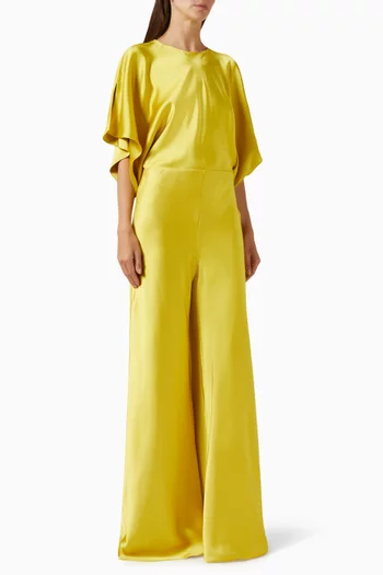 Reverse Obie Jumsuit in Satin
