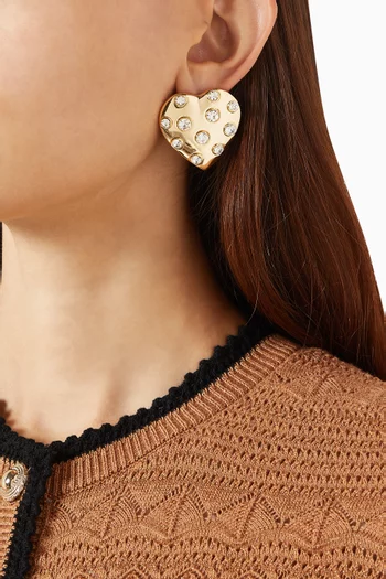 Crystal Heart Earrings