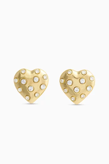 Crystal Heart Earrings